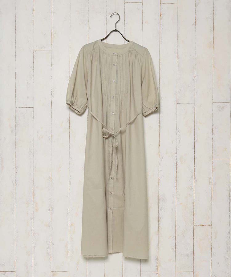 ≪OUTLET≫ピンタックシャツワンピース