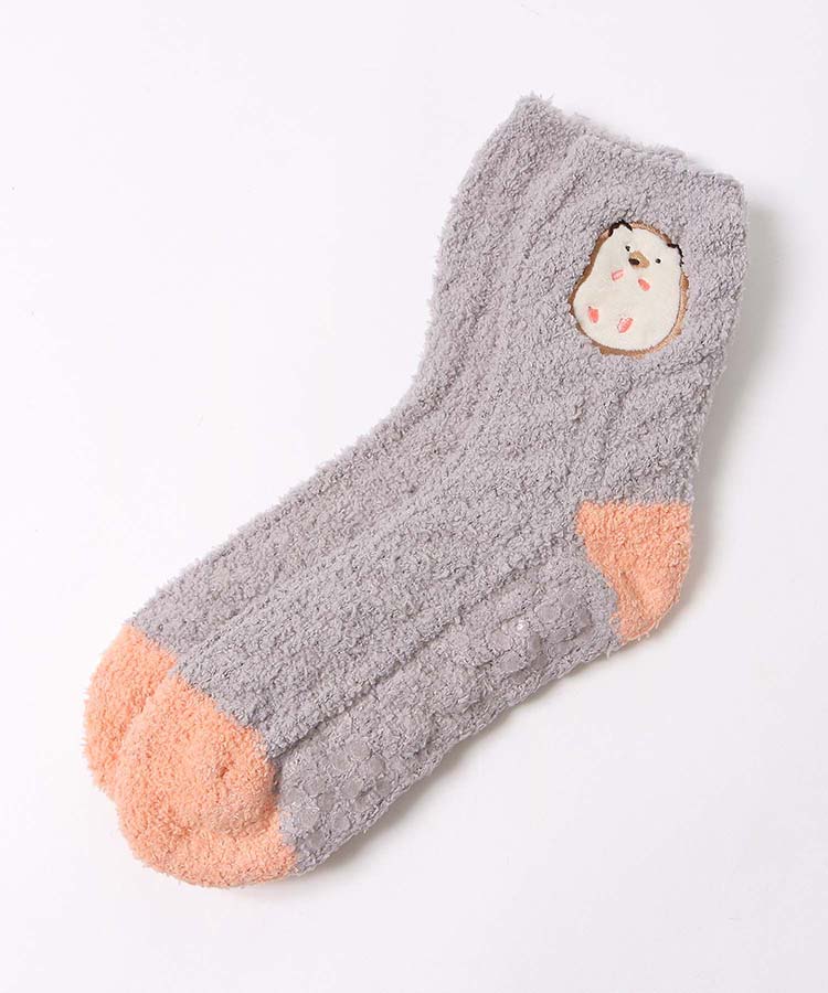 ≪OUTLET≫アップリケルームソックス