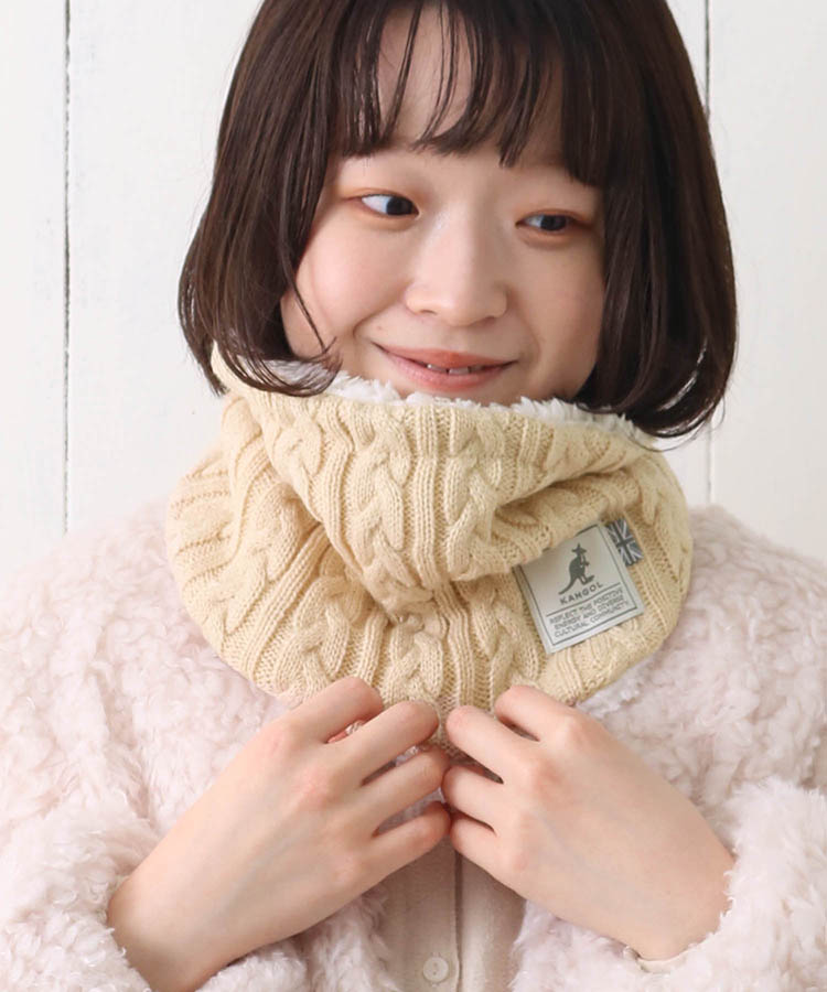 ≪OUTLET≫KANGOLニットネックウォーマー
