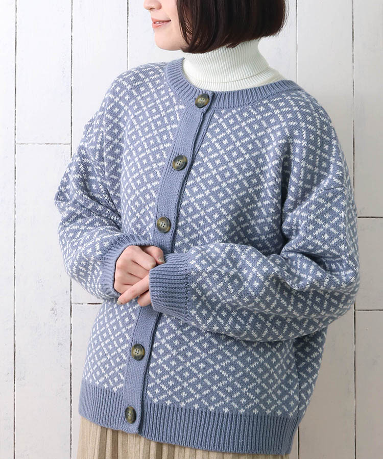 ≪OUTLET≫ダブルジャガード2wayカーディガン