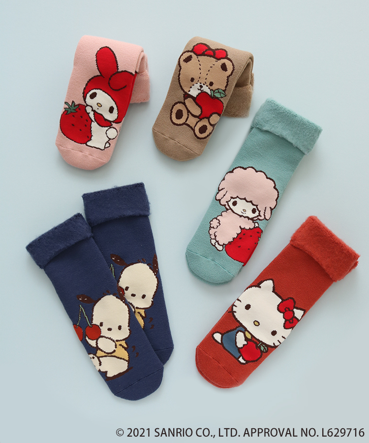 ≪OUTLET≫サンリオキャラクターズフルーツルームソックス