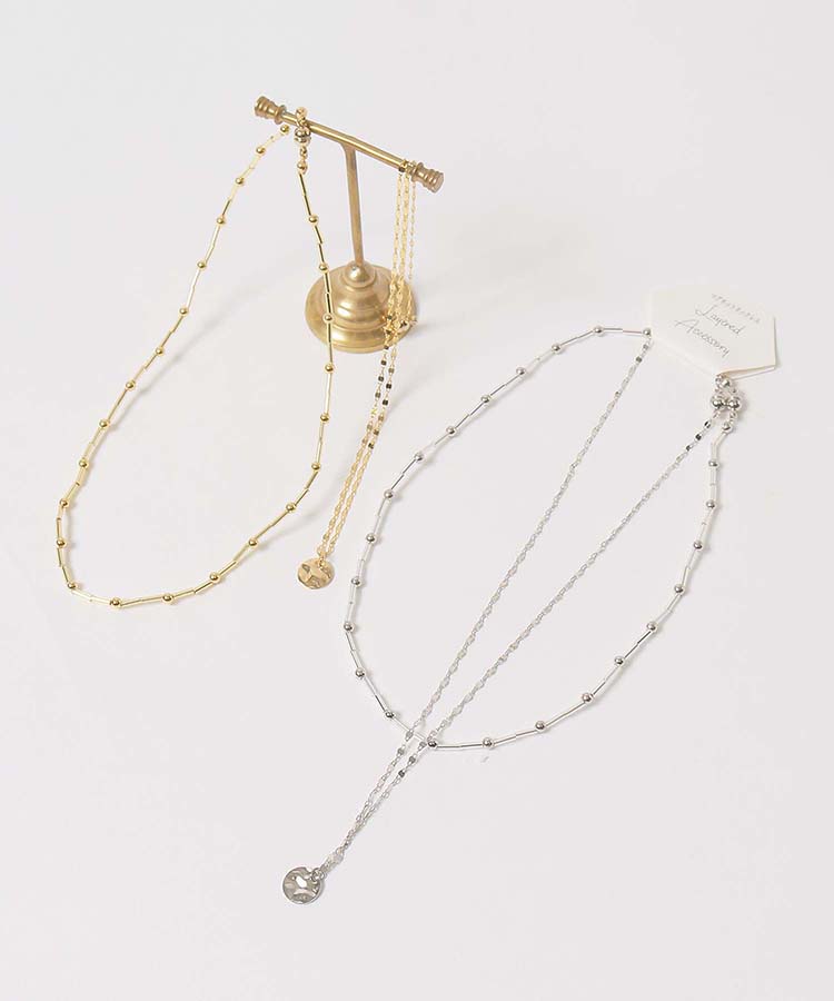 ≪SALE≫metalballセットネックレス