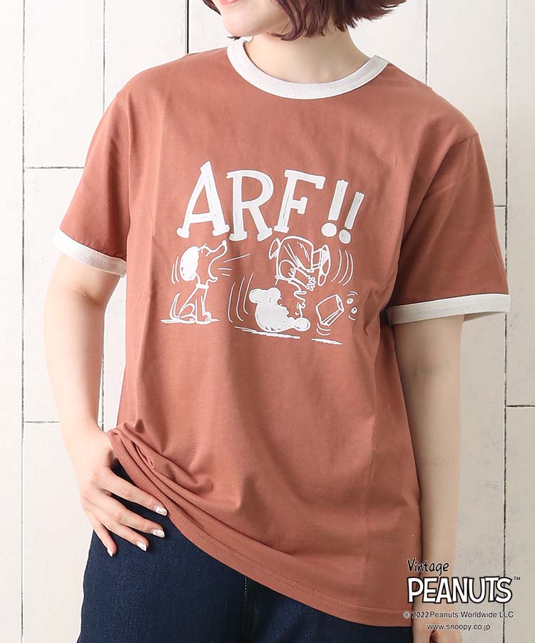 ≪OUTLET≫スヌーピーリンガーTシャツ