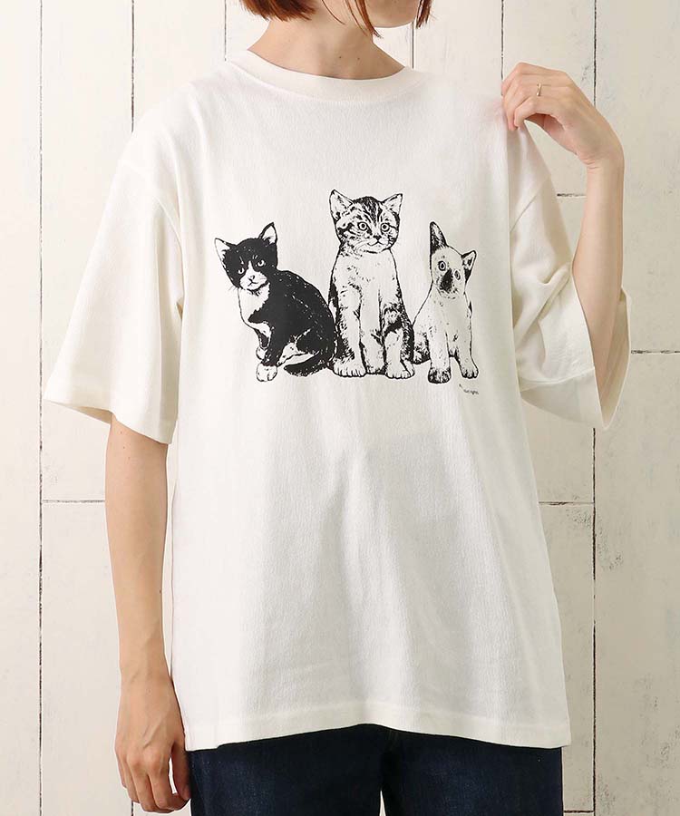≪SALE≫CATプリントシャツ