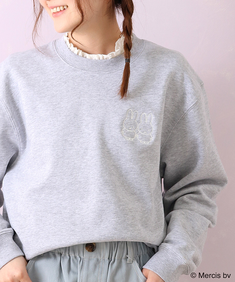≪SALE≫ミッフィーワンポイント刺繍トレーナー
