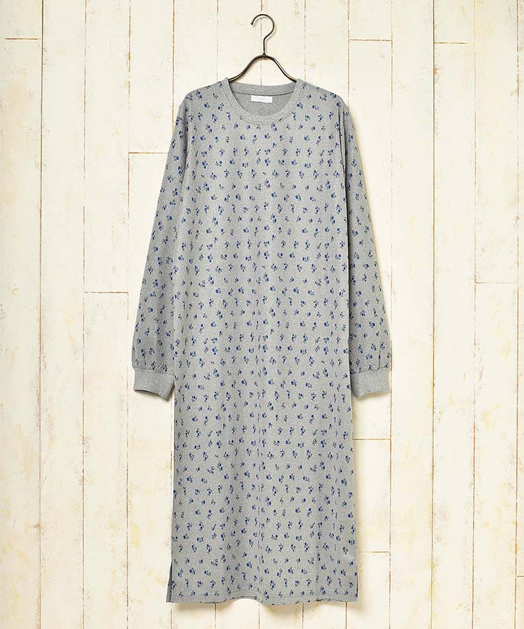≪SALE≫小花柄ワッフルルームワンピース