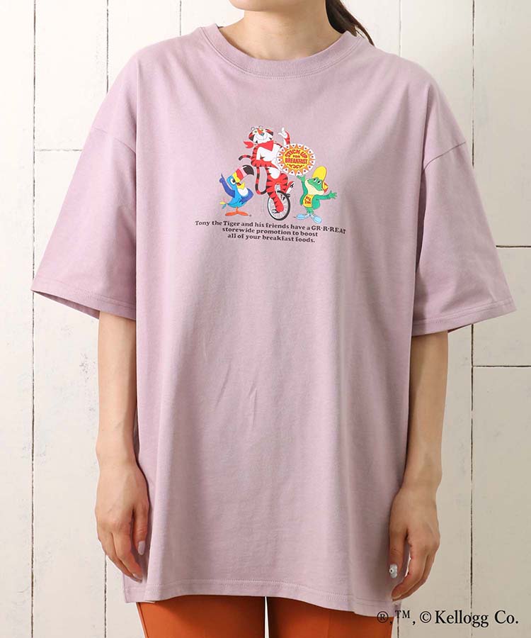 ≪OUTLET≫ケロッグイラストプリントオーバーTシャツ