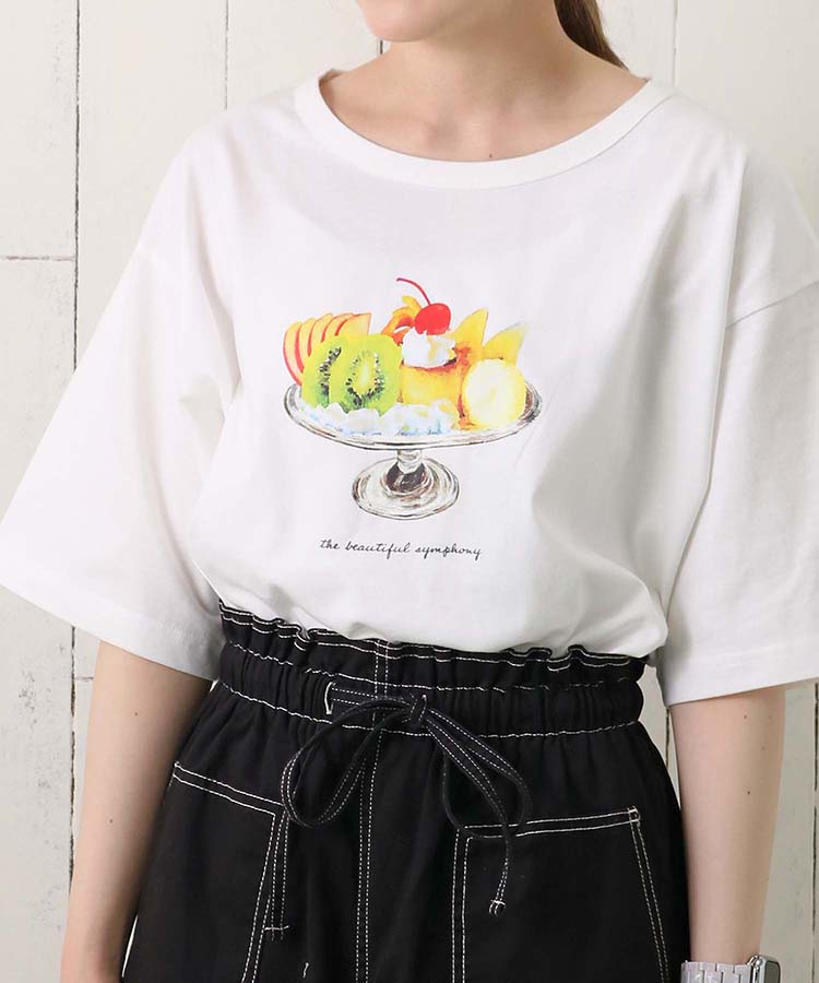 ≪OUTLET≫プリンアラモードプリントTシャツ