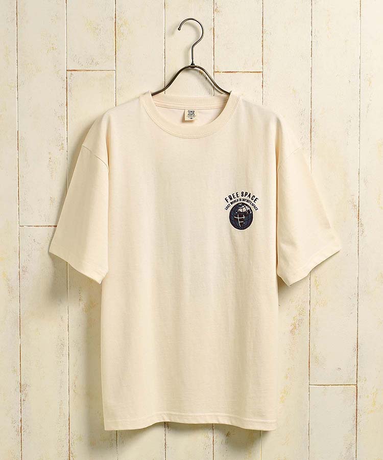 ≪OUTLET≫スペース刺繍Tシャツ
