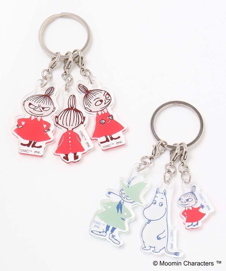 Moomin3連アクリルキーホルダー