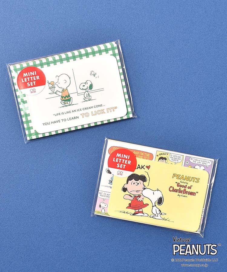 PEANUTS ONE PHRASEミニレターセット