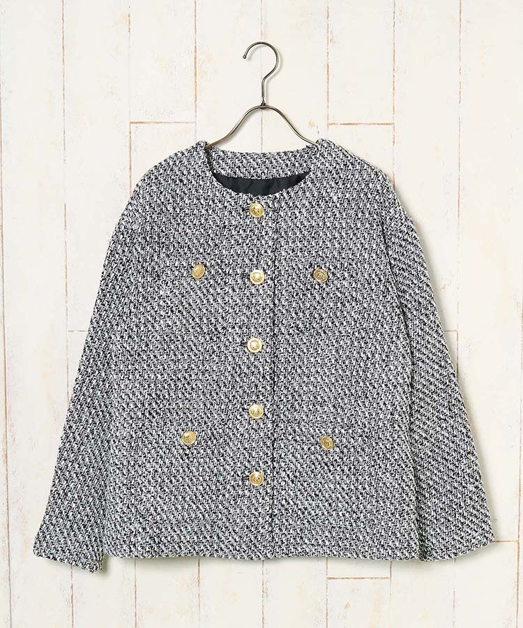 ≪SALE≫ツイードダブルジャケット