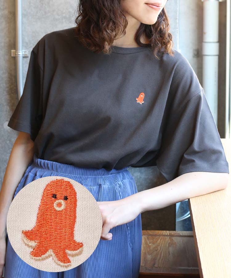 ≪SALE≫たこさんウインナー刺繍Tシャツ