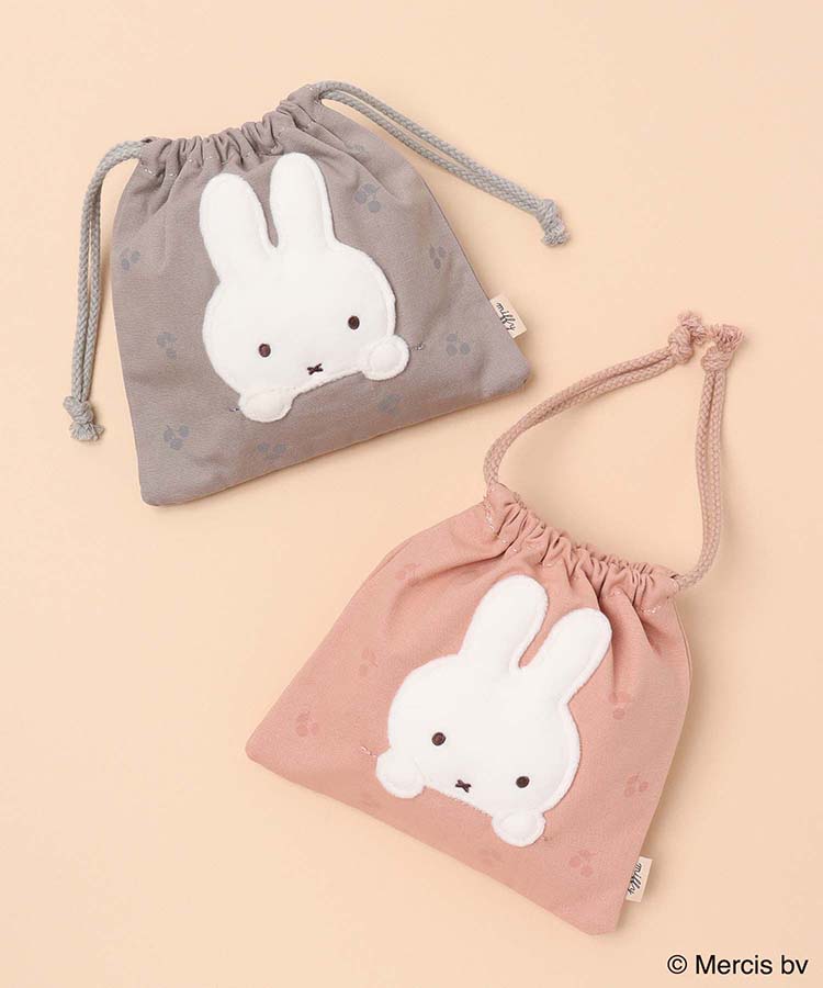 MIFFY CHERRY APPLIQUE巾着