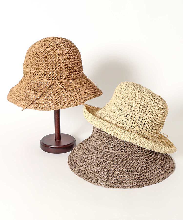 ≪SALE≫シンプル細編みペーパーハット