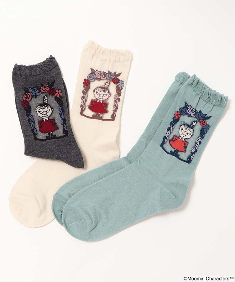 花フレームリトルミイシースルーソックス