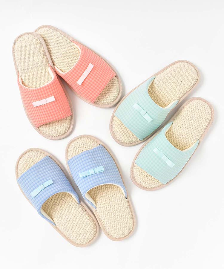 ≪SALE≫リップルチェックルームシューズ