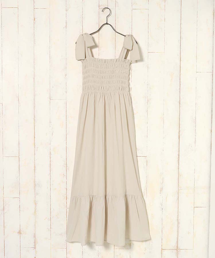 ≪SALE≫ショルダーリボンジャンパースカート