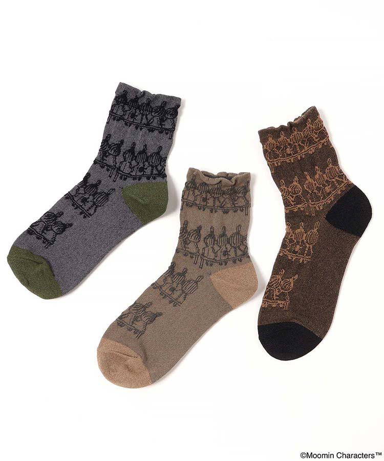 リトルミイと兄弟たちロークルーソックス