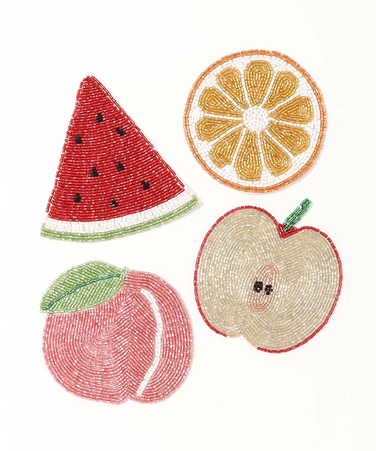 ≪SALE≫フルーツガラスビーズコースター