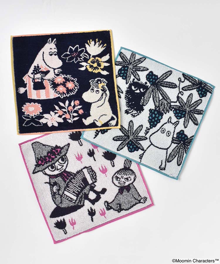 MOOMIN 植物と仲間たちタオルハンカチ