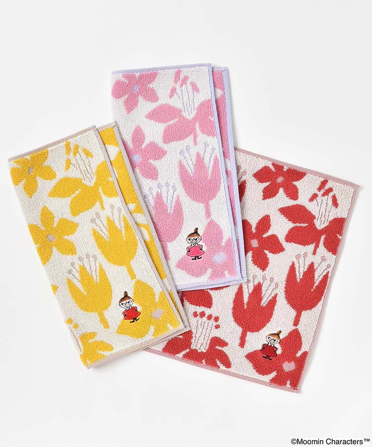 MOOMIN リトルミイとフラワータオルハンカチ