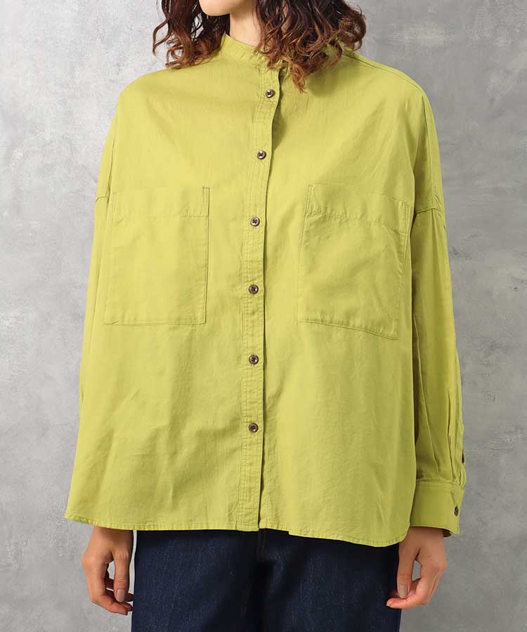 バンドカラーシャツ