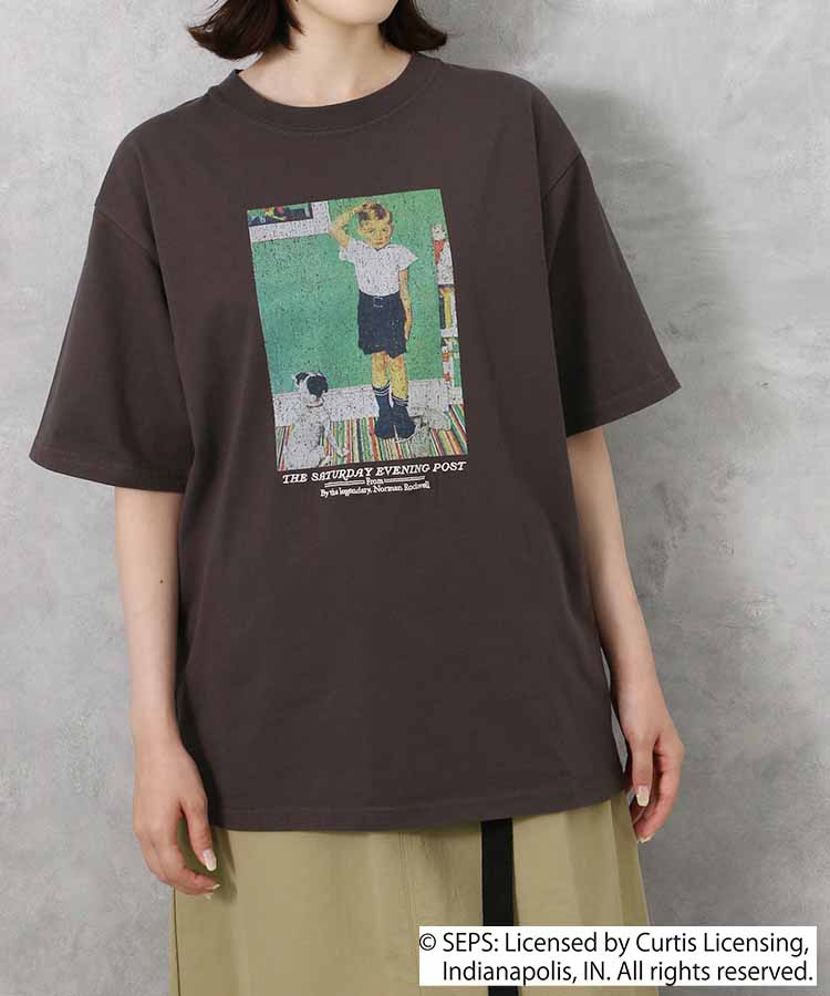 BOY＆DOGプリントTシャツ