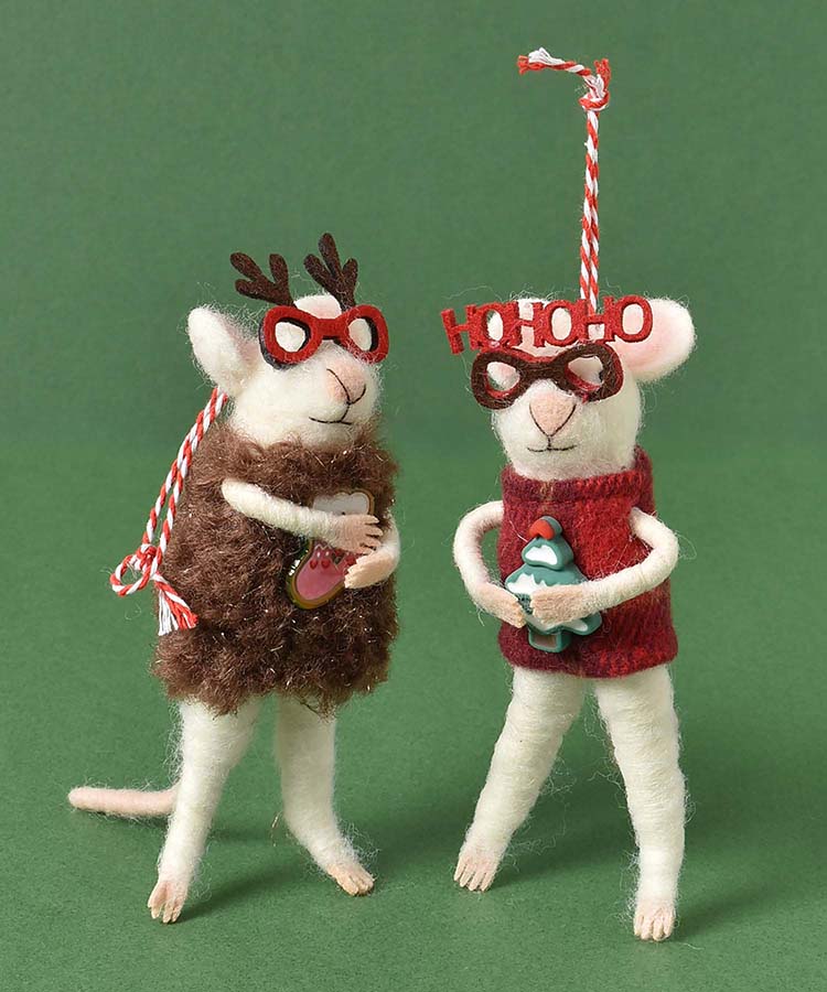 フェルトデコレーションマウスメガネ