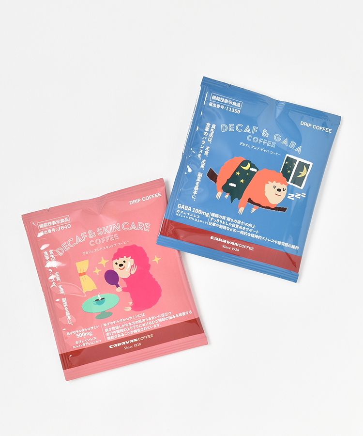 キャラバンコーヒードリップパックデカフェ1包入り