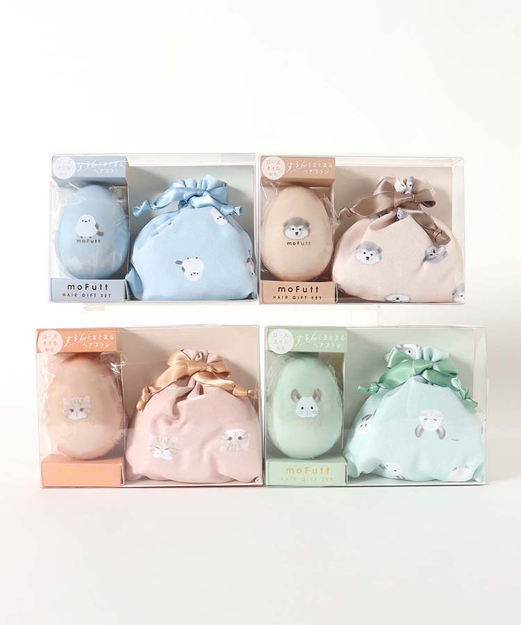 モフットヘアブラシ&巾着