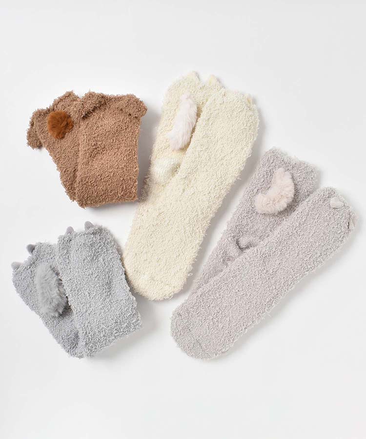 ムームーもこもこルームソックス