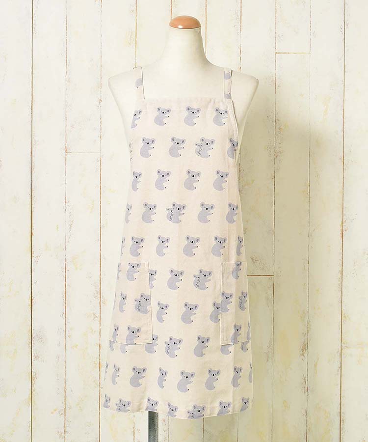 プリント総柄エプロン