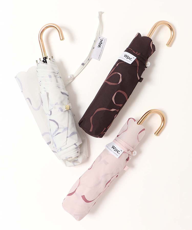 ハートリボン折りたたみ雨傘