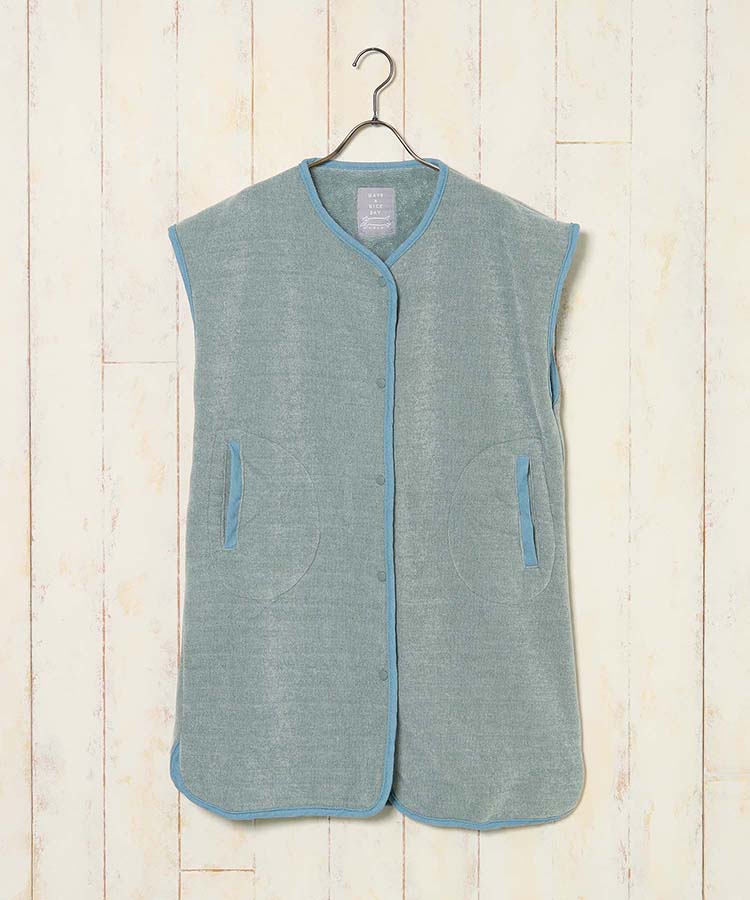 モールヤーンボアロングベスト