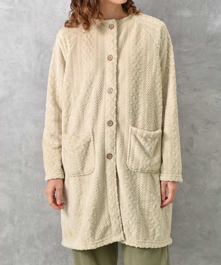 型押しマイクロノーカラーガウン26