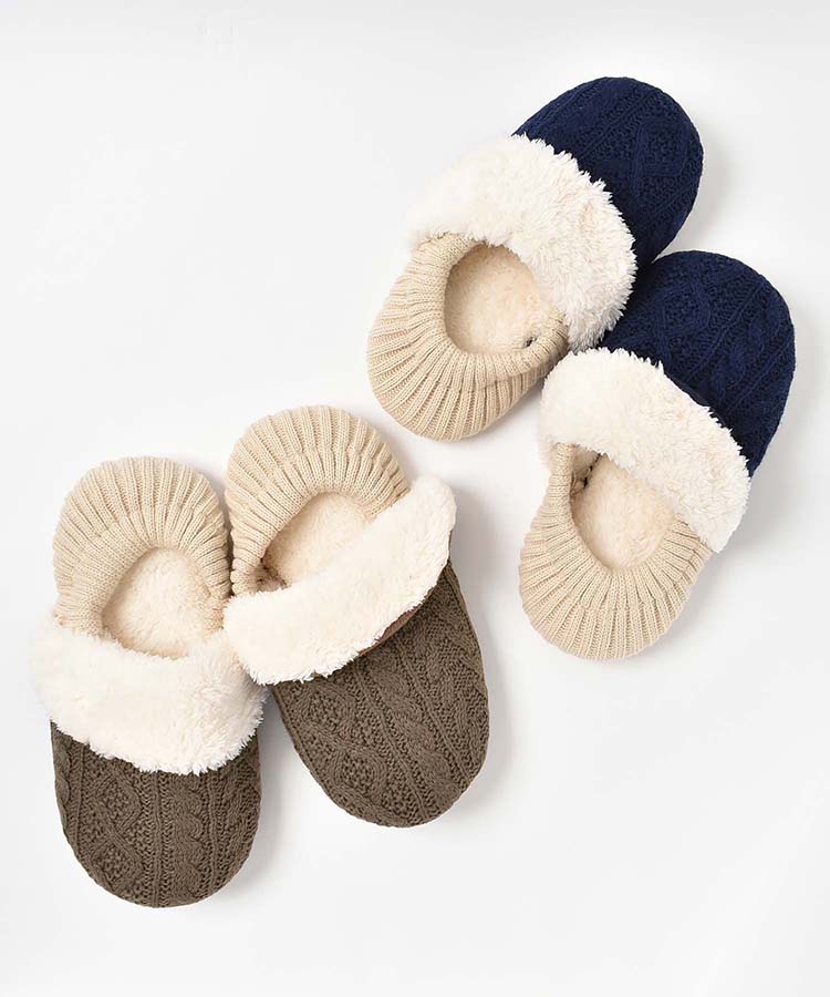 ニットルームシューズ
