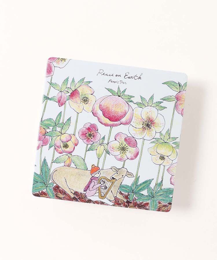 ピープルツリー オーガニックイラスト缶ウシさんと子ども