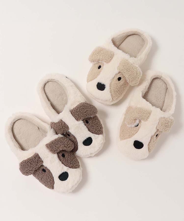 ブチ柄イヌボアスリッパ