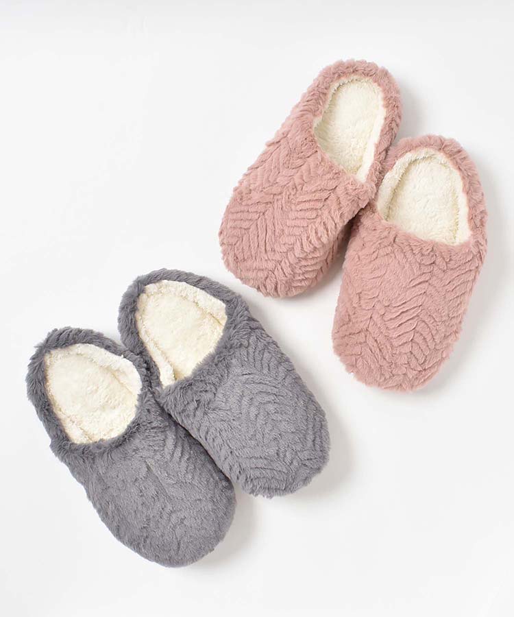 ≪SALE≫ヘリンボーンファースリッパ