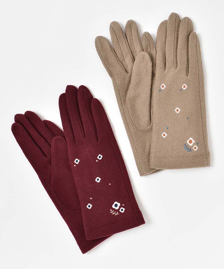 フラワー柄グローブ