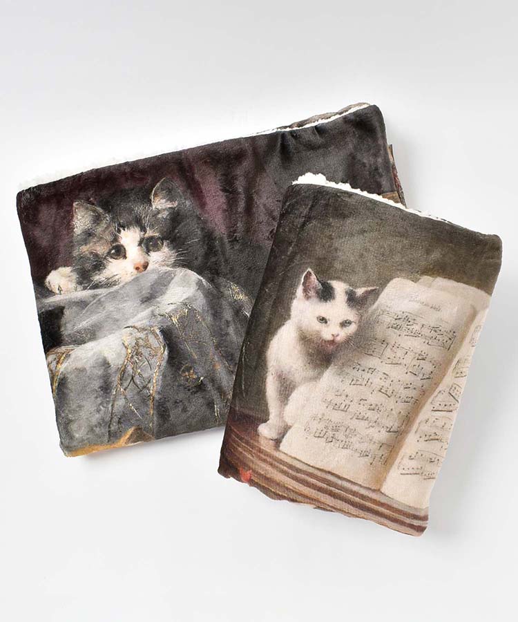 ヴィンテージキャットボアブランケット