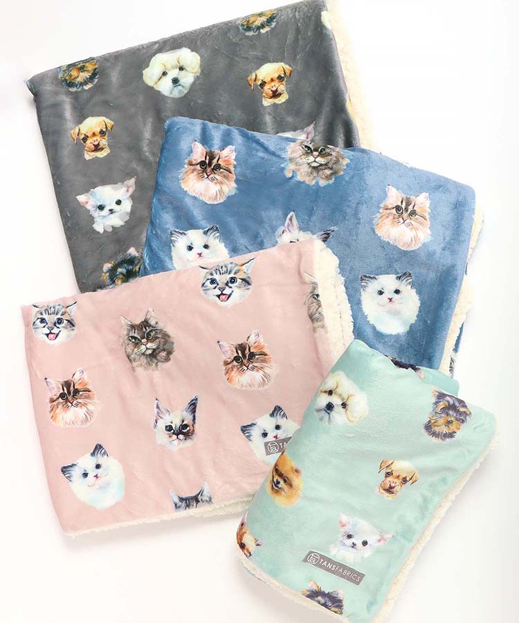 どうぶつフェイスブランケット