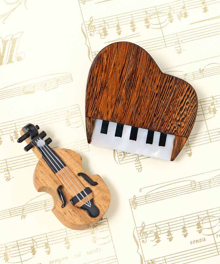 楽器ブローチ