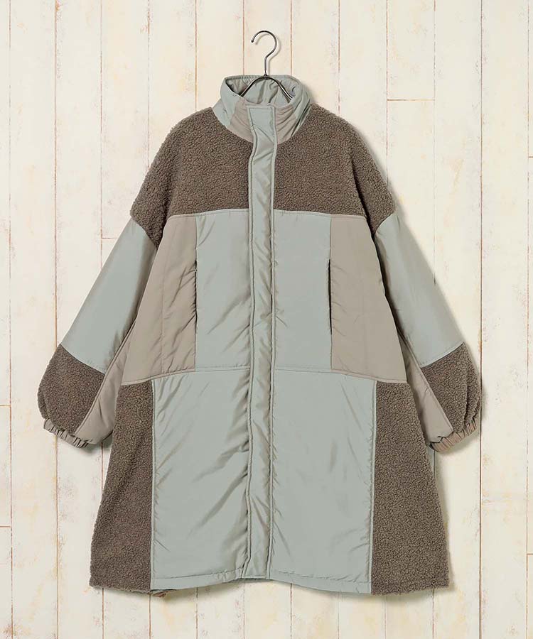 ボアナイロンオーバーコート