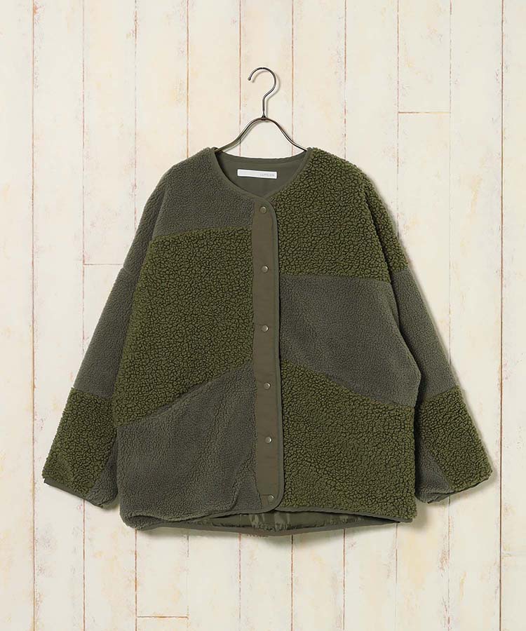 パッチワークブルゾン