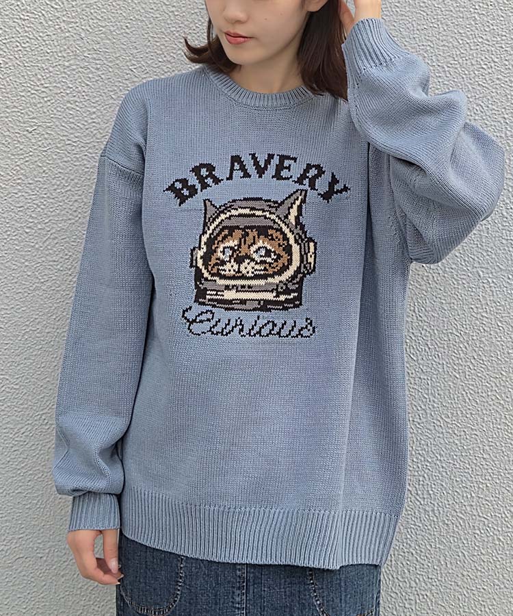 アニマルジャガードニット