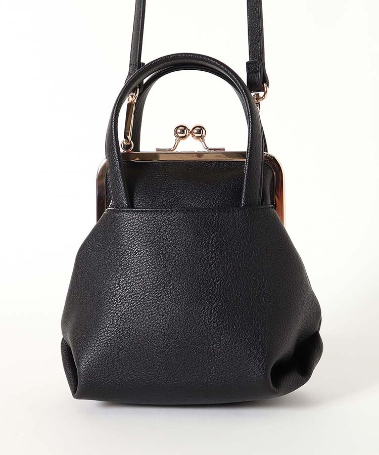 ハンドル付きがま口ミニショルダー