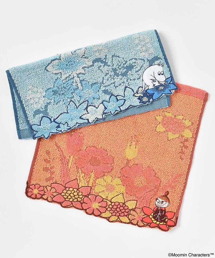 ムーミンクラシカルアップリケ刺繍ミニタオル