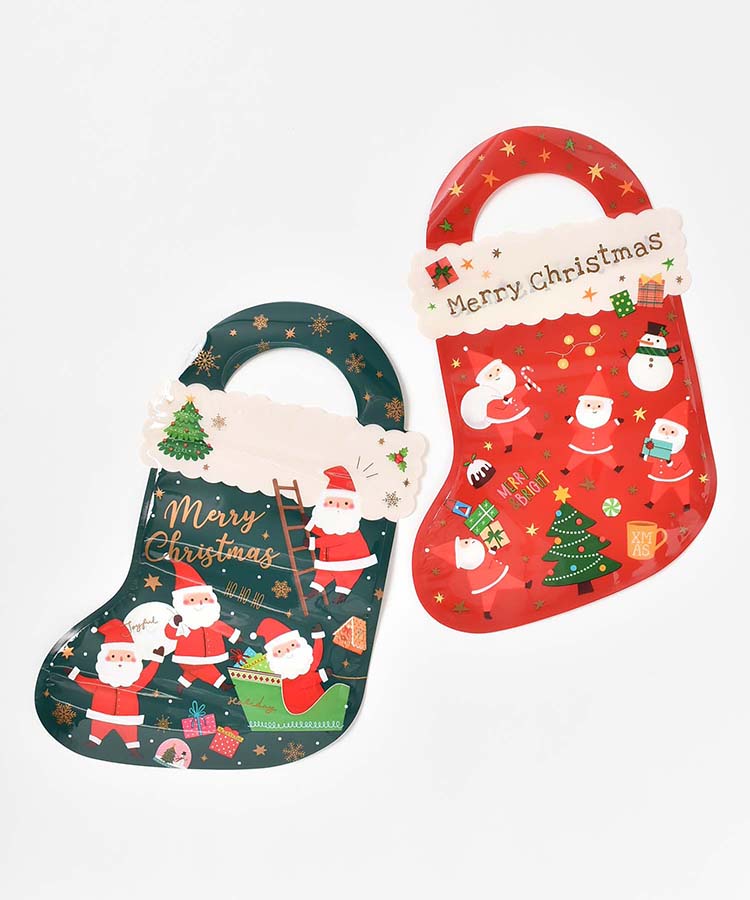 クリスマスダイカットジップバッグ